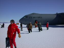 After landing