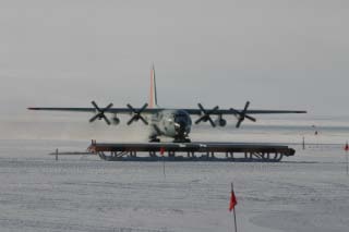 My plane arrives